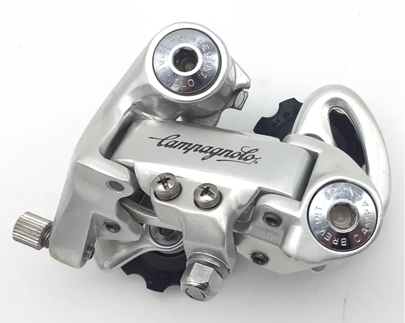 Campagnolo Croce d'Aune R010 Style 8 Speed Rear Derailleur in Silver NOS 1991 Shop Soiled-1